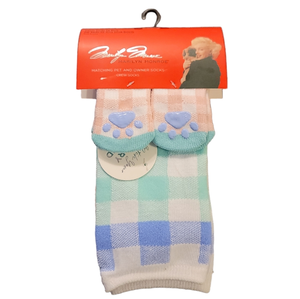 NWT! Marilyn Monroe Matching Pet & Owner Crew Socks For Small Dogs